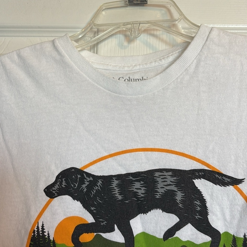 Columbia PHG mens white short sleeve graphic t-shirt size medium - Picture 2 of 8